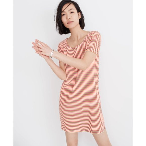 Madewell Swingy Tee Dress Short Sleeve Scoop Neck Relaxed Mini - Picture 1 of 13